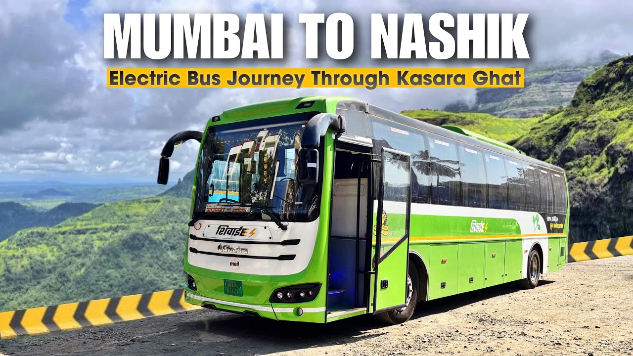Mumbai To Nashik in MSRTC Electric Bus | Journey via kasara Ghat