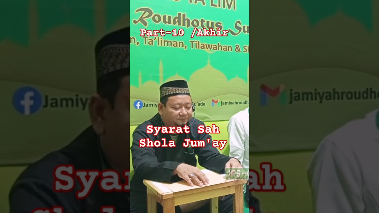 Bg.Akhir, Syarat sah sholat jum'at #kajiankitab #kajiankitab