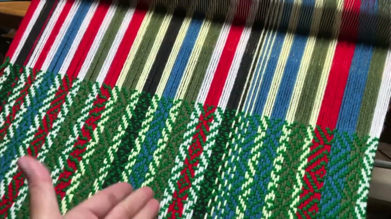 Twill weave in the block turns is are my own 36” floor loom nilus leclerc artisat. 