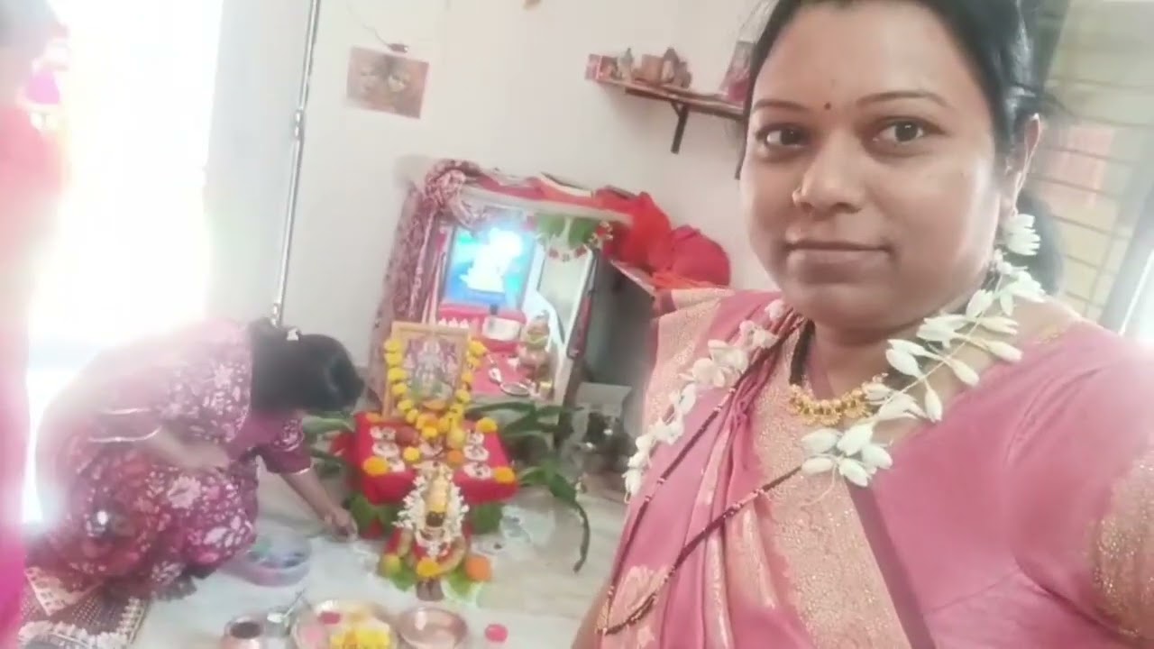 गावाकडे आमच्या घरी श्री सत्यनारायण पूजा /व्हिलेज पूजा #poja#villegevlog #ytshorts #videos 
