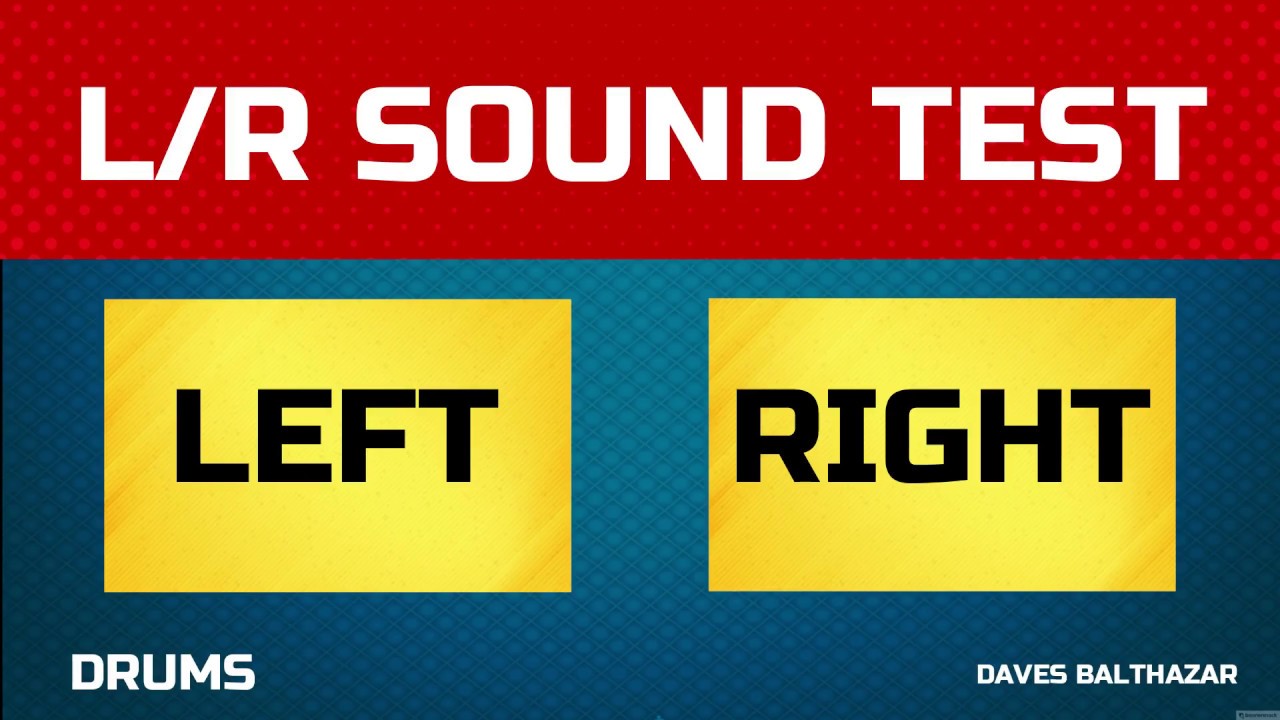 &Aacute;udio Teste Stereo - Drums - Esquerda & Direita (Left & Right) HD