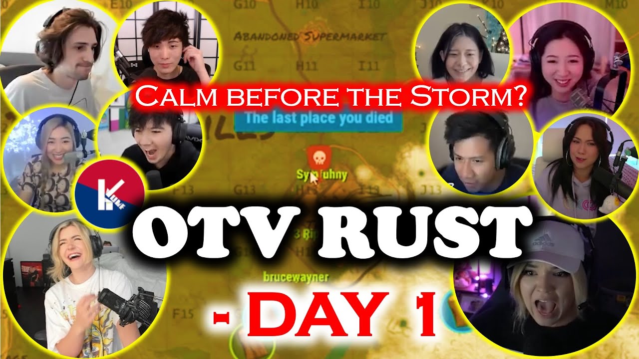 OTV RUST DAY 1 Best Moments | Calm before the STORM? | ft. fuslie, hJune, Sykkuno, Jodi, xQc & more