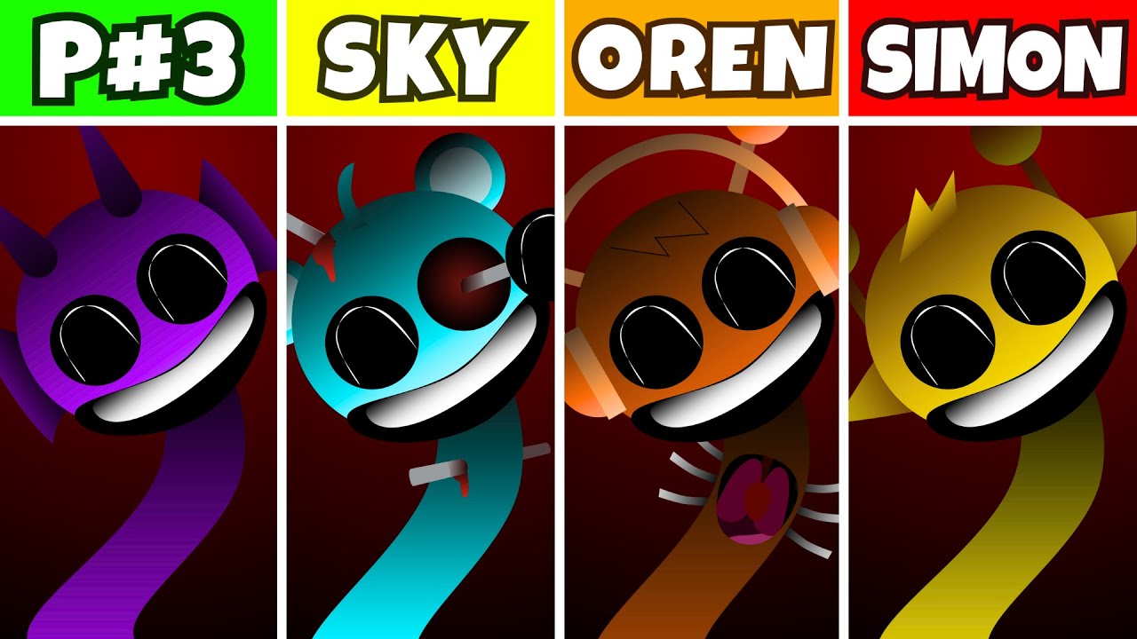 Incredibox Sprunki: Phase 3 But Everyone Is Sky VS Oren VS Simon
