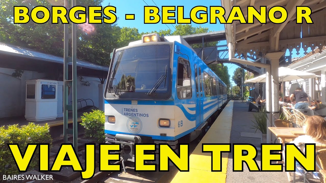 [4K] Buenos Aires Train Ride - Viajando en el Tren de la Costa / Linea Mitre - Borges a Belgrano R