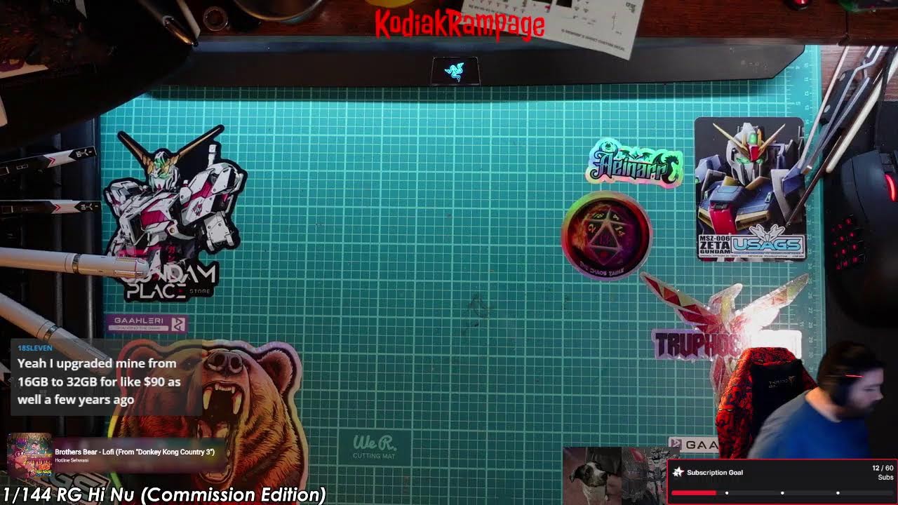 Commission Build RG Hi Nu | Decal time 5, the final decals?