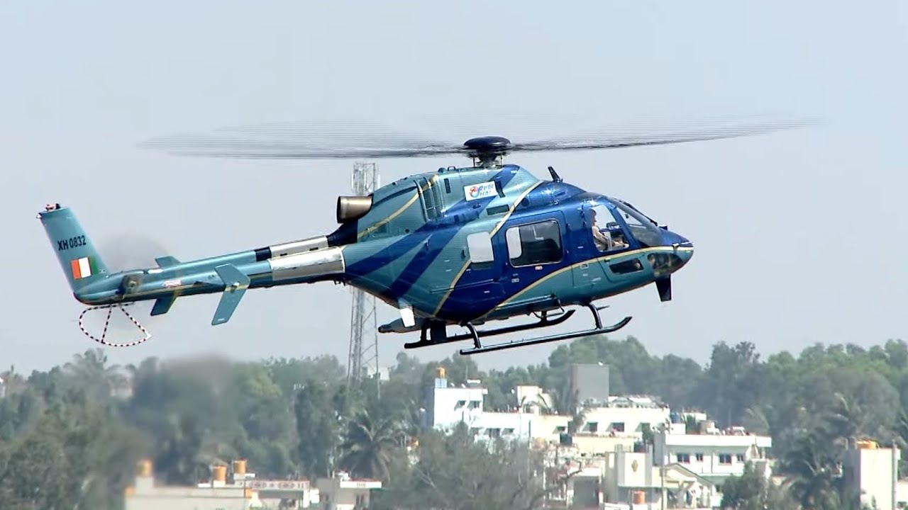 HAL Light Utility Helicopter (LUH) Flying Display at AeroIndia2023