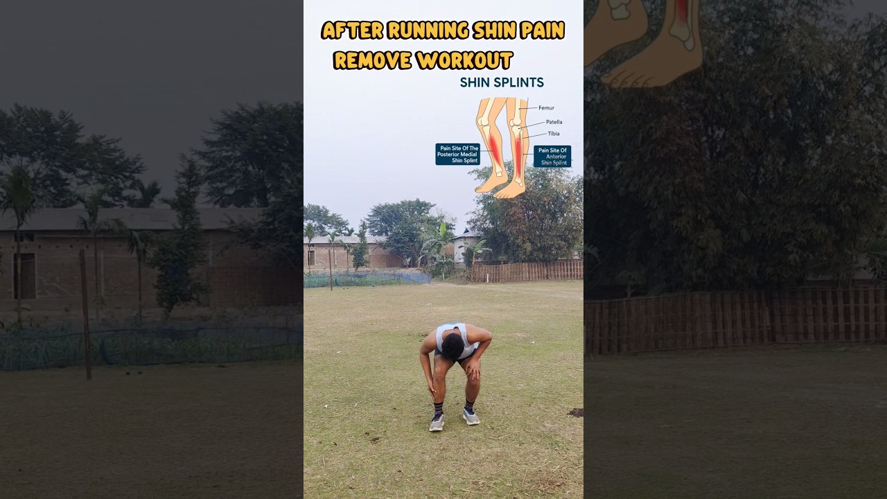 After running shin pain relief workout 