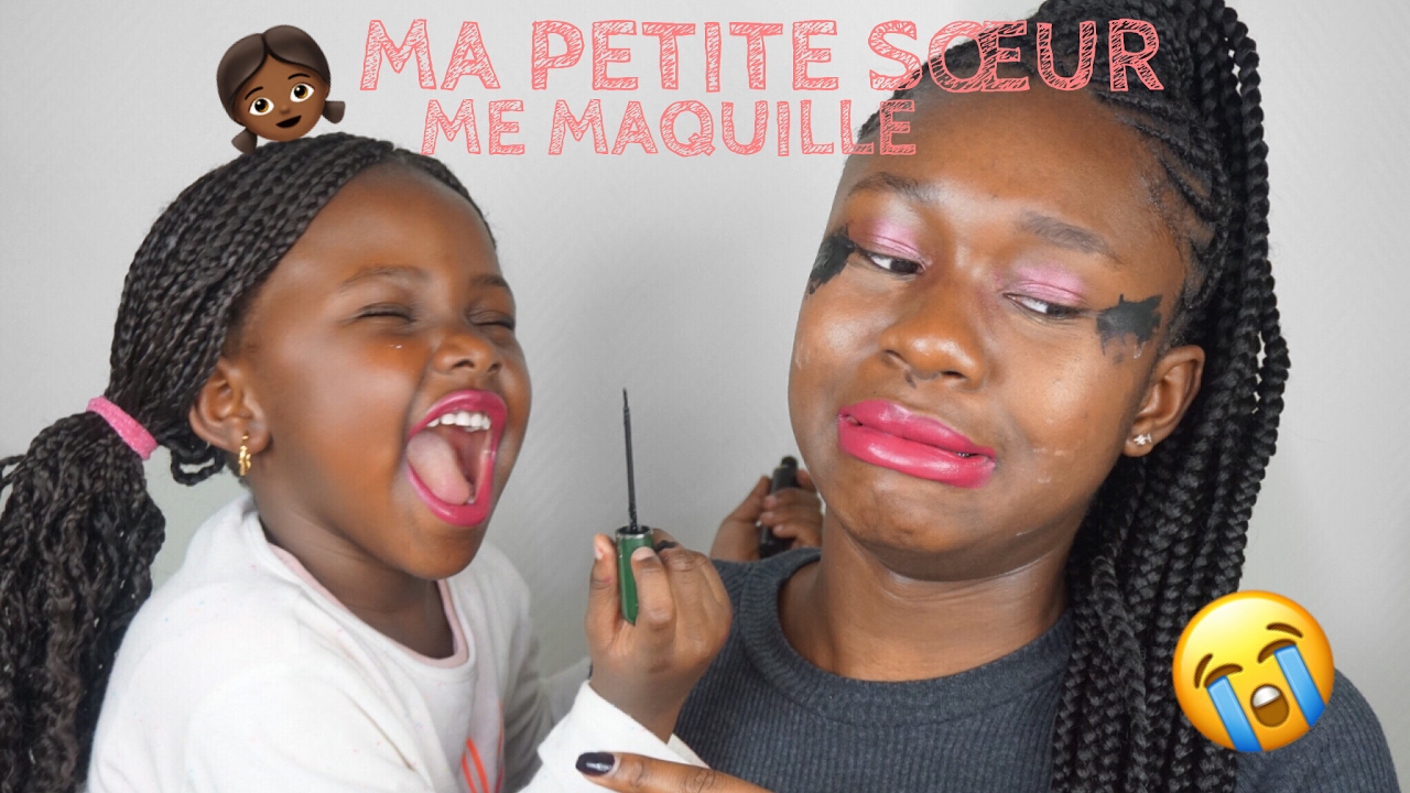 MA PETITE SOEUR ME MAQUILLE 😰