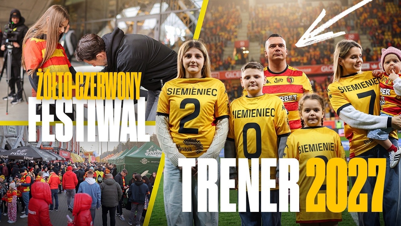 WOK&Oacute;Ł MECZU JAGIELLONIA - LECH POZNAŃ. FESTIWAL Ż&Oacute;ŁTO-CZERWONY