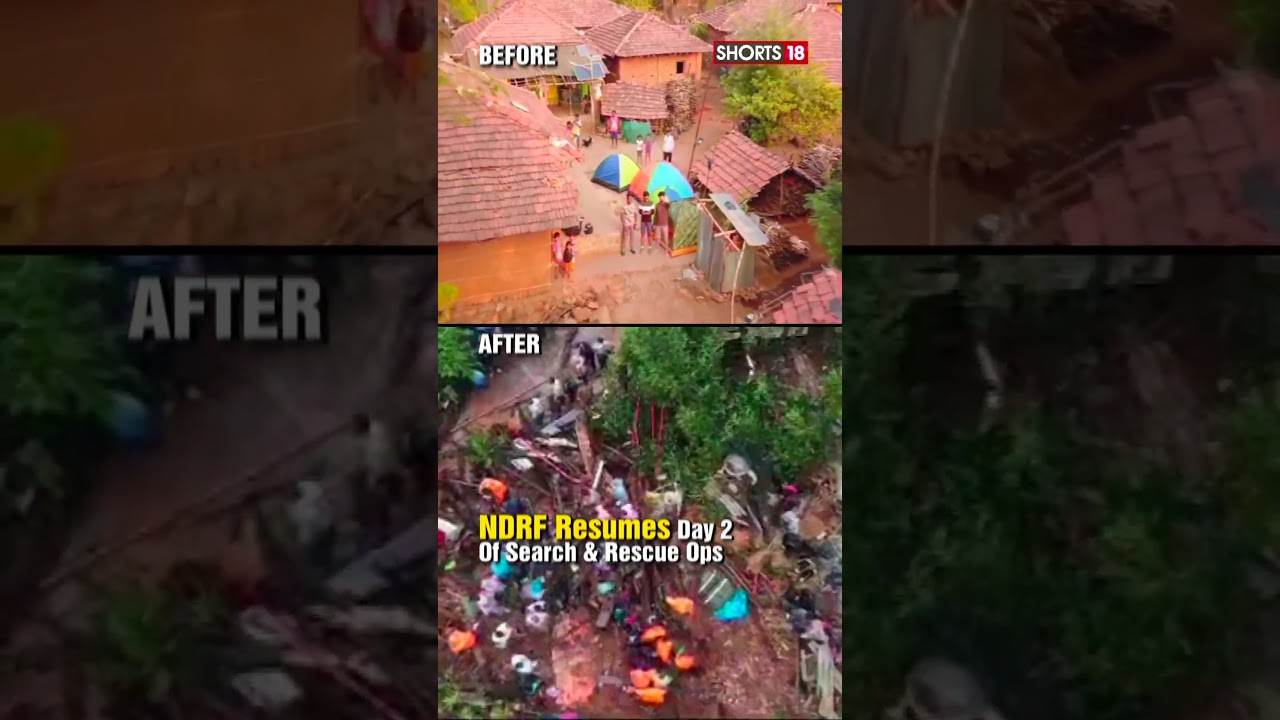Raigad Landslide | Before And After Of Raigad | Raigad Drone View 2023 | #shorts #viral #trending