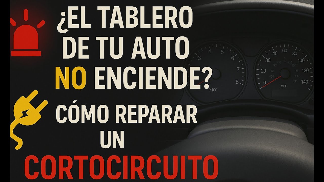 🚨 ¡El Tablero de tu Auto NO Enciende? 🔌 Cómo REPARAR un Cortocircuito
