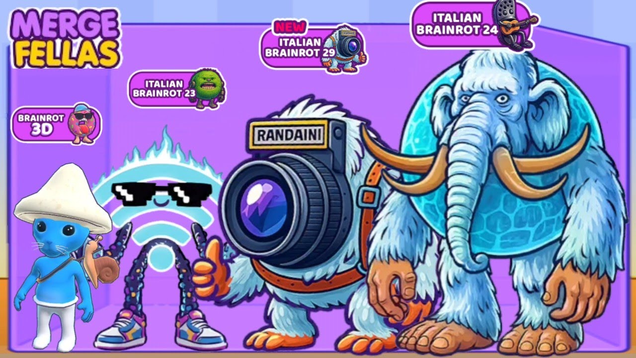 Merge Fellas BOSS + BOSS Brainrot ⁉️ Brainrot 29, 24, 23 & 3D - New Update | The Ultimate Max Level