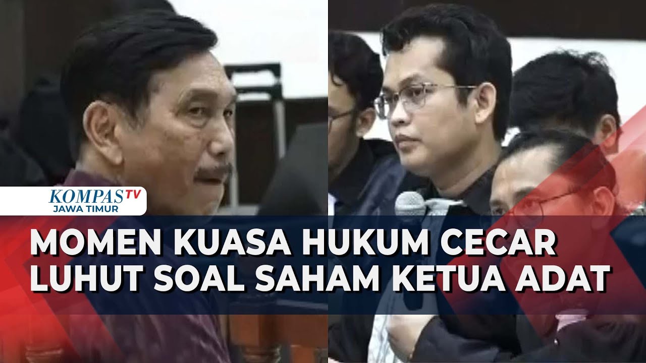Tegang! Luhut Dicecar Kuasa Hukum Haris Azhar soal Saham Ketua Adat