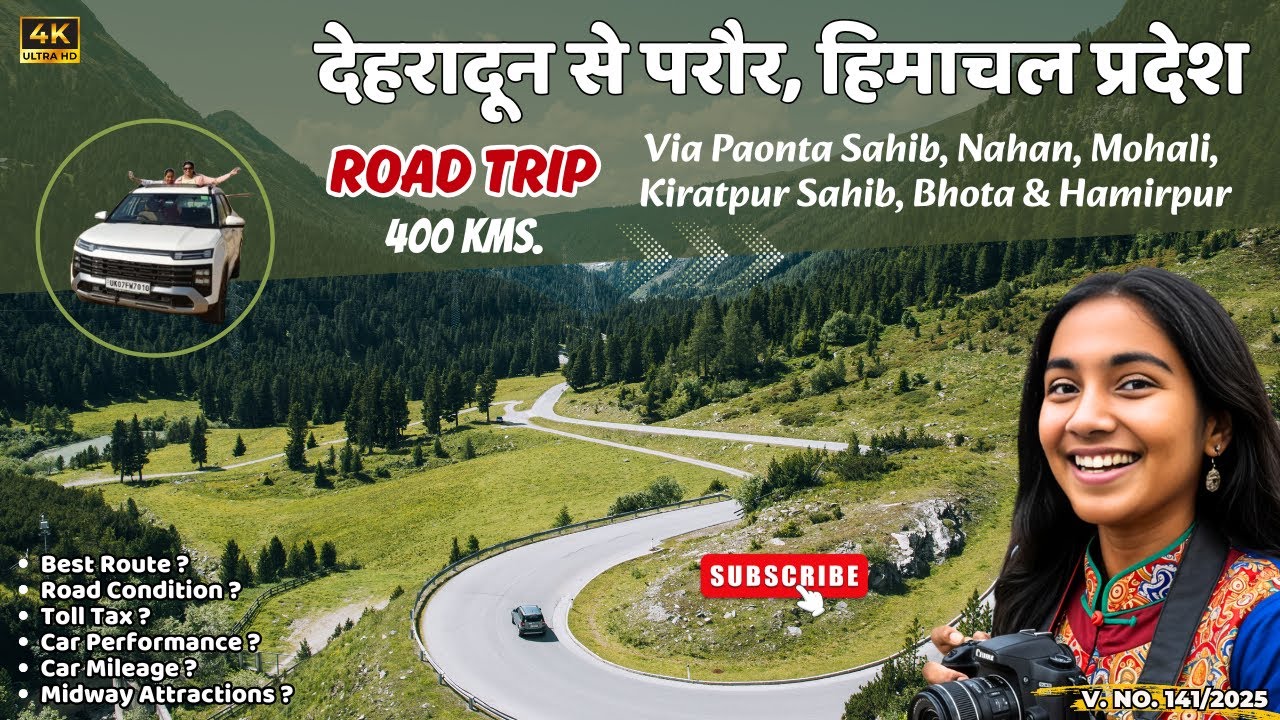 Dehradun to Paror Himachal Pradesh | Palampur Trip Via Paonta Sahib & Mohali | Dharamshala | RSSB