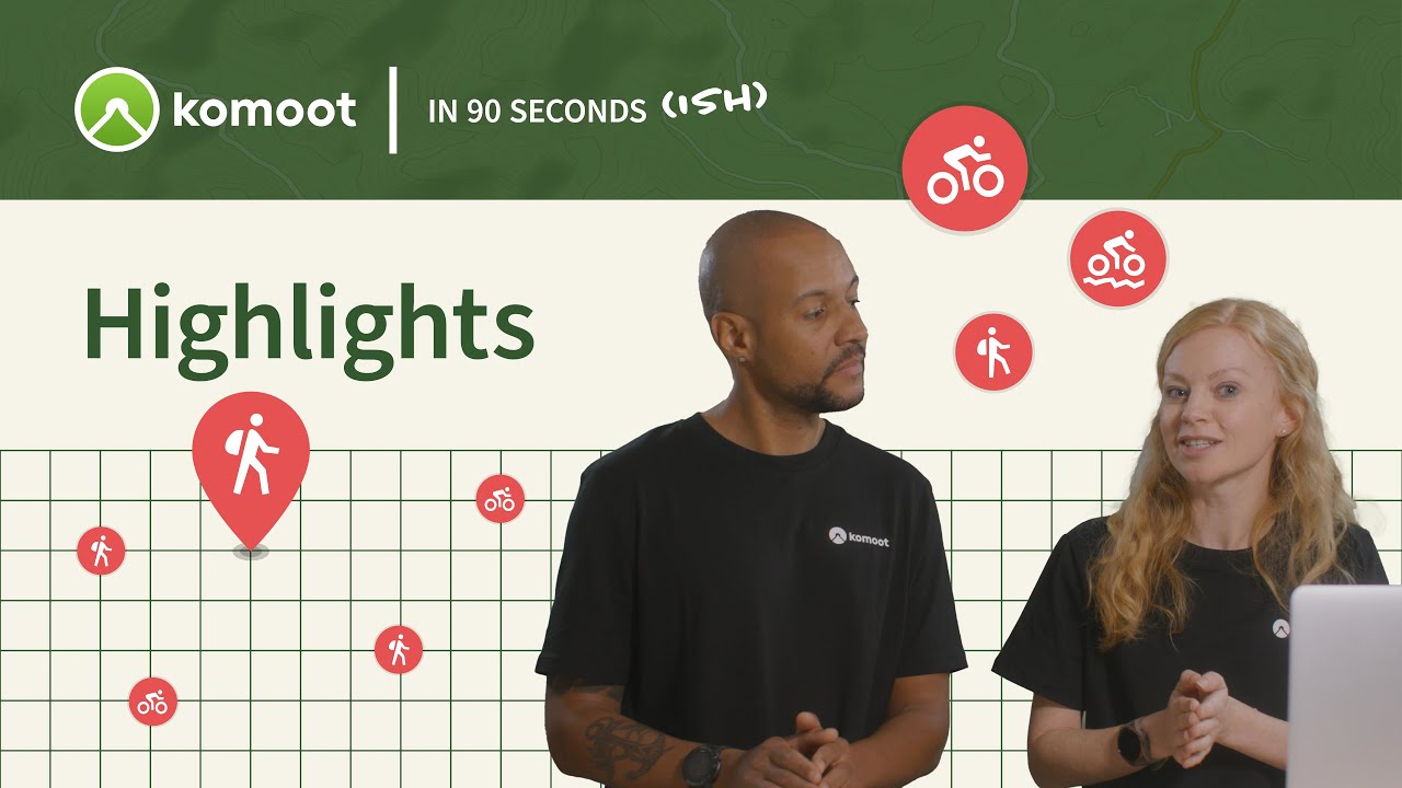 How to find Highlights on komoot | komoot in 90 seconds (ish)