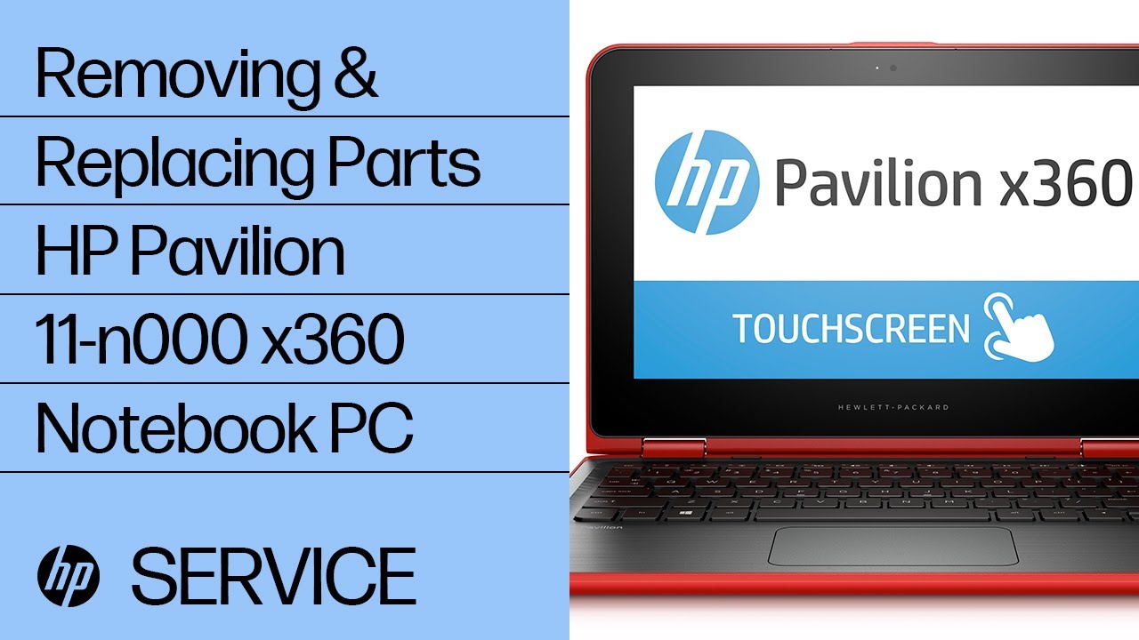 Removing & replacing parts for HP Pavilion 11-n000 x360 | HP Computer Service