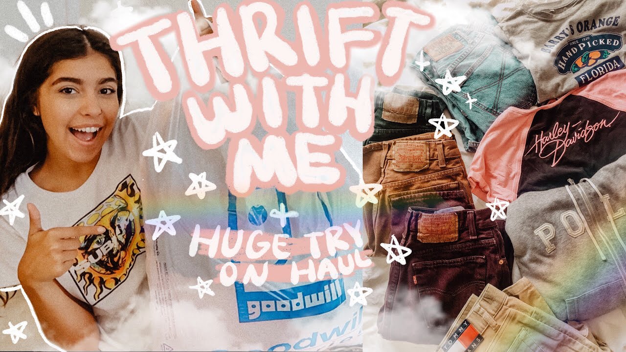 COME THRIFT WITH ME + HUGE TRY ON HAUL FALL 2019! | Francesca Grace