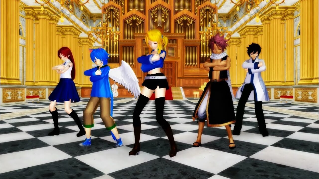 [MMD]Fairy Tail - Gangnam Style (Request)