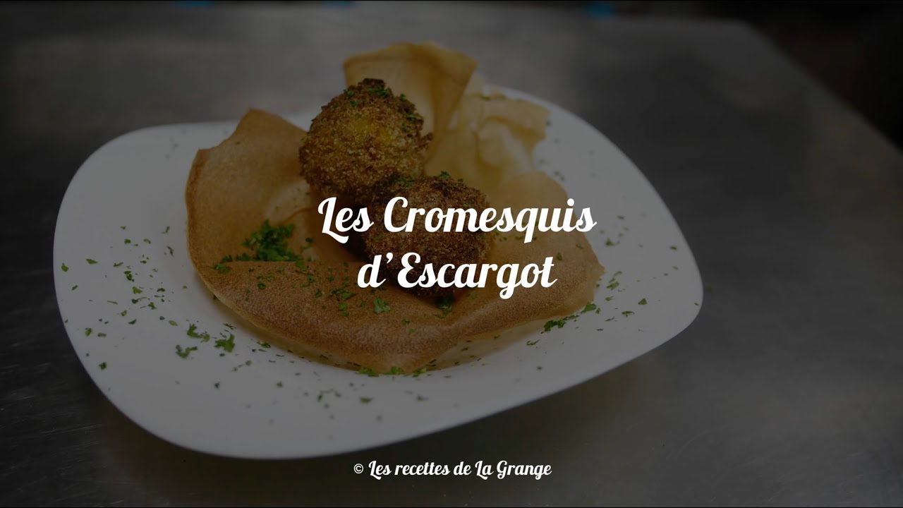 Les recettes de la Grange : Les Cromesquis d'Escargot
