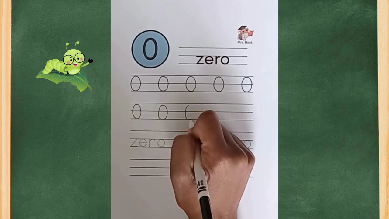 Number 0 Tracing ✏️ | Handwriting Practice for Kids