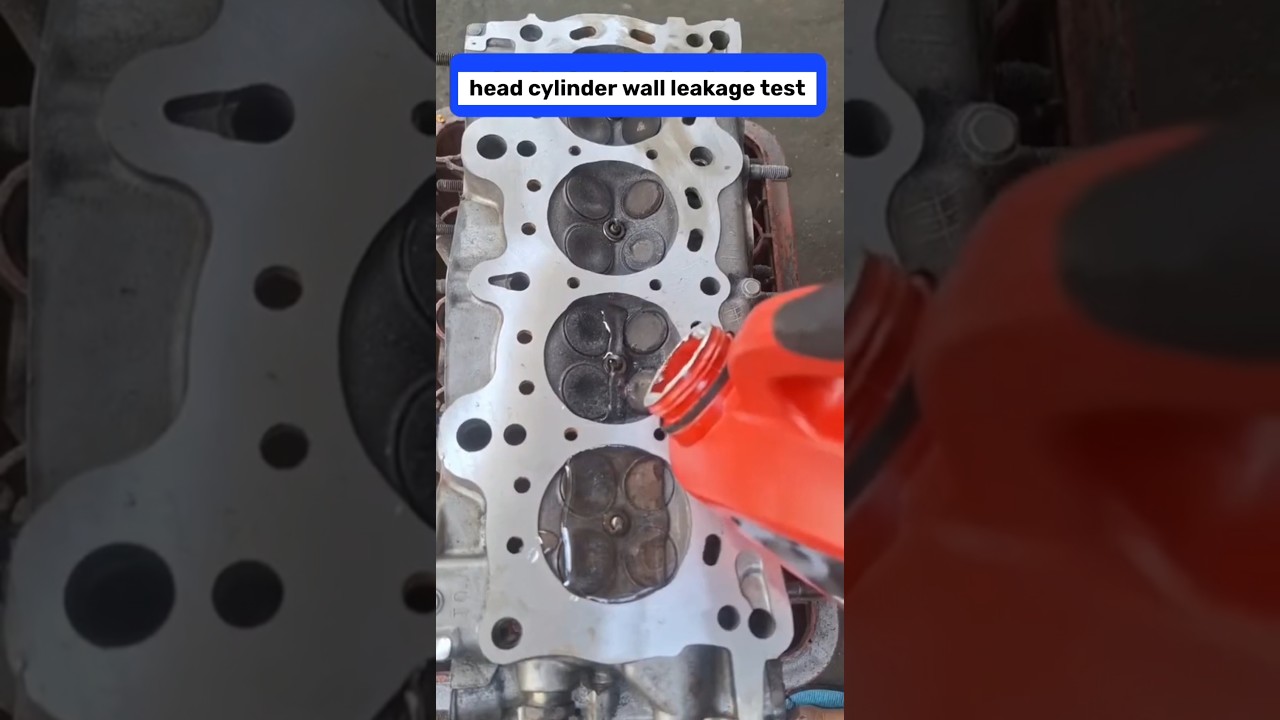 head cylinder wall leakage test #leakage #youtube #shorts #mechanic