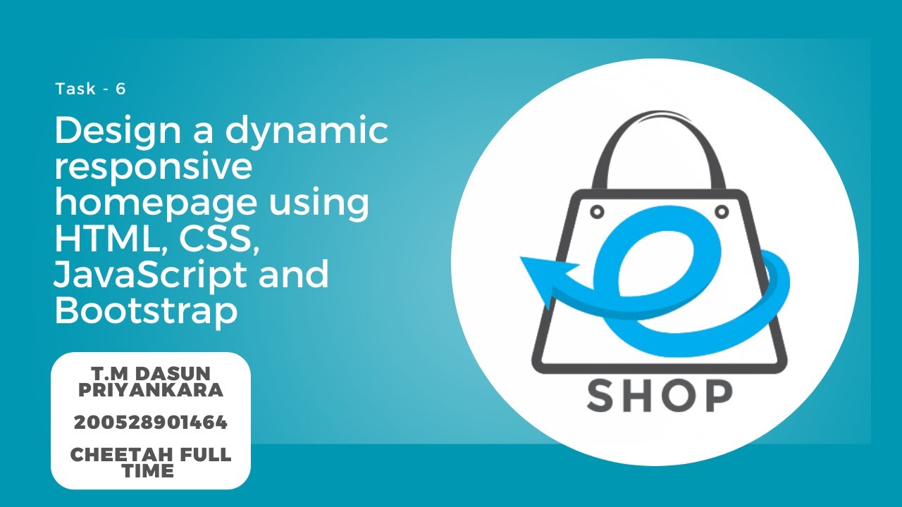 Design a dynamic responsive homepage using HTML, CSS, JavaScript and Bootstrap