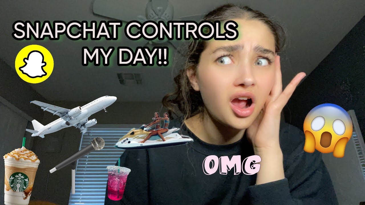 SNAPCHAT CONTROLS MY DAY FOR 24 HRS!!