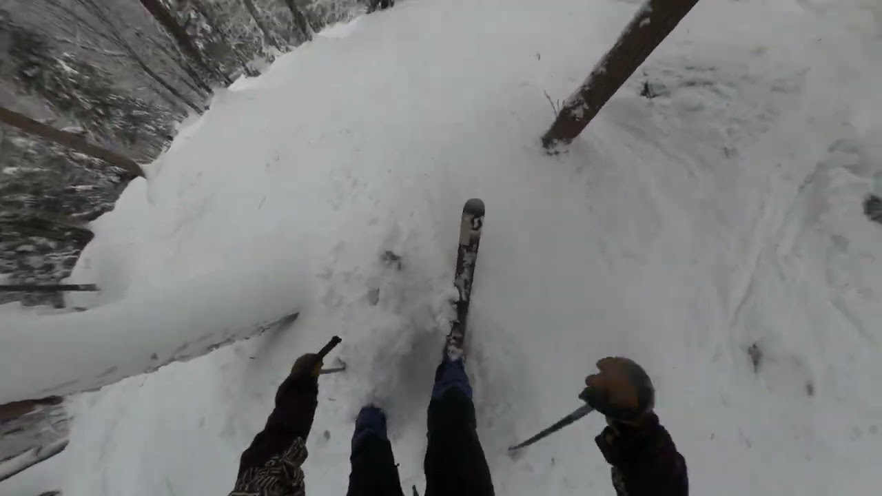 Caveman with Gopro Max - Burke skiing episode 6