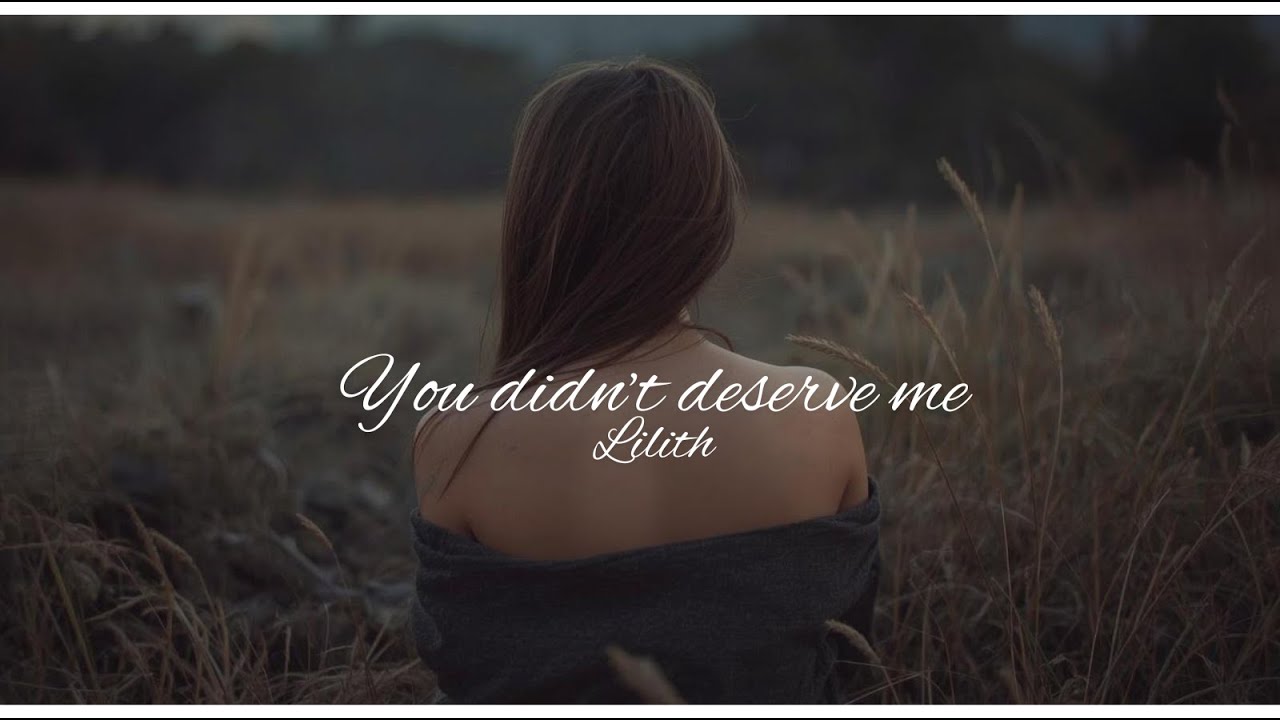 You Didn't Deserve Me by Lilith