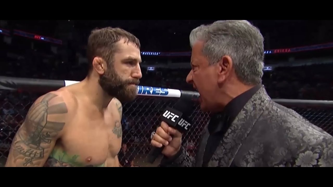 Bruce Buffer gets in Michael Chiesa&rsquo;s face 💀