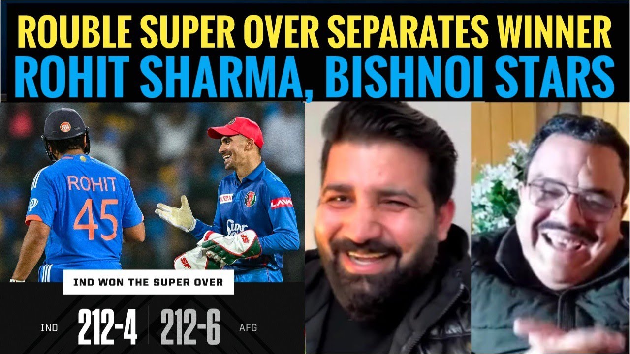 IND win a thriller after double super over || Rohit Sharma star, Bishnoi help IND whitewash AFG
