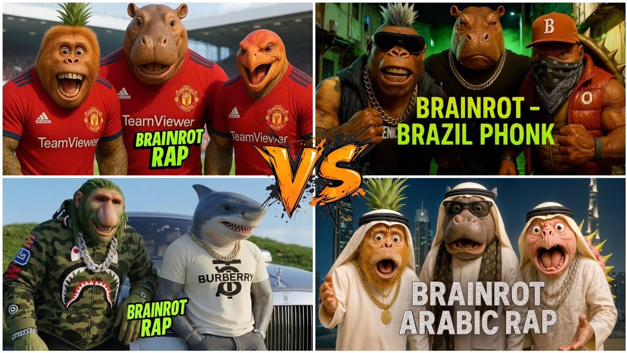 BRAINROT BATTLE 🥰💣🆚️BRAINROT ARABIC RAP😱💣