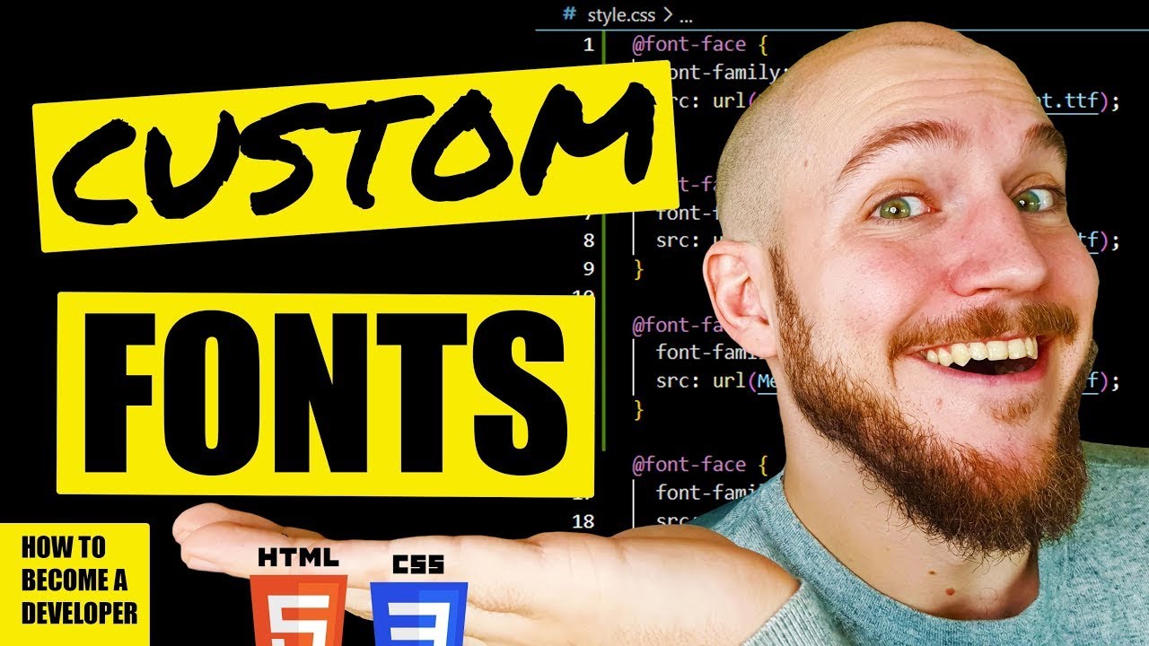 Как добавить пользовательские шрифты на ваш сайт HTML и CSS