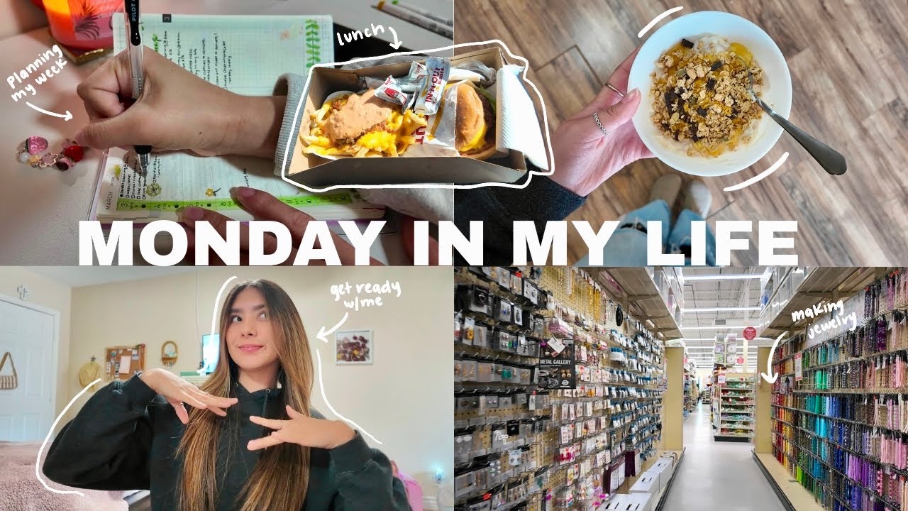 MONDAY IN MY LIFE 🌟reset for the week, Planning, selling clothes, making jewelry & more