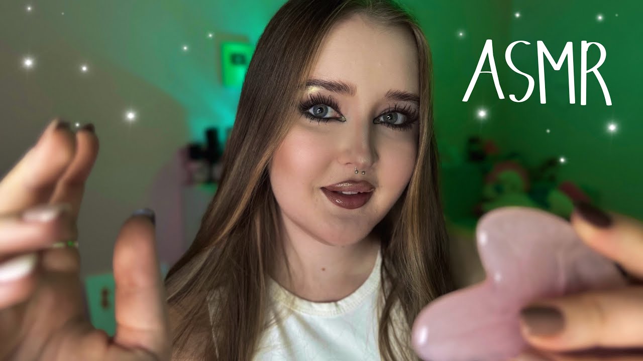 ASMR🤍Забочусь о тебе перед сном😴Звуки рта с эхо,паутинка,массаж, уход✨