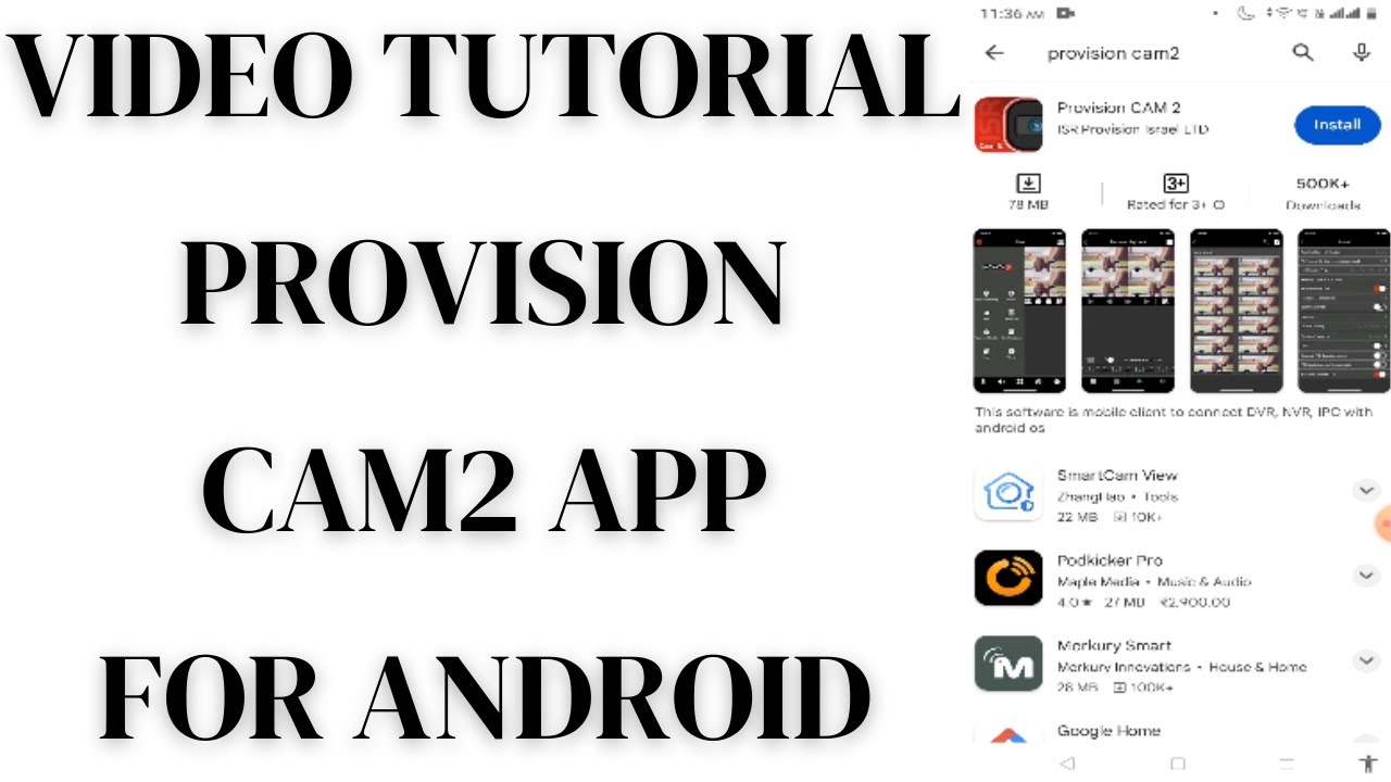 Provision Cam2 | Приложение Provision Cam2 | Узнайте, как настроить приложение Provision Cam2 для...