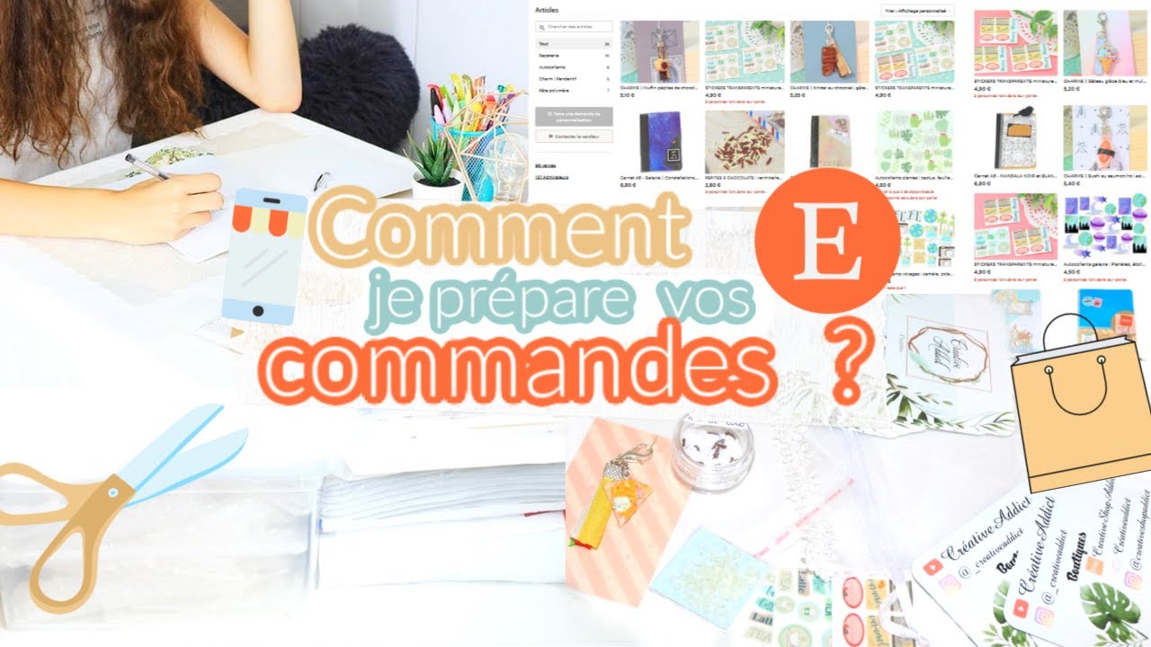COMMENT JE PR&Eacute;PARE VOS COMMANDES ETSY ?