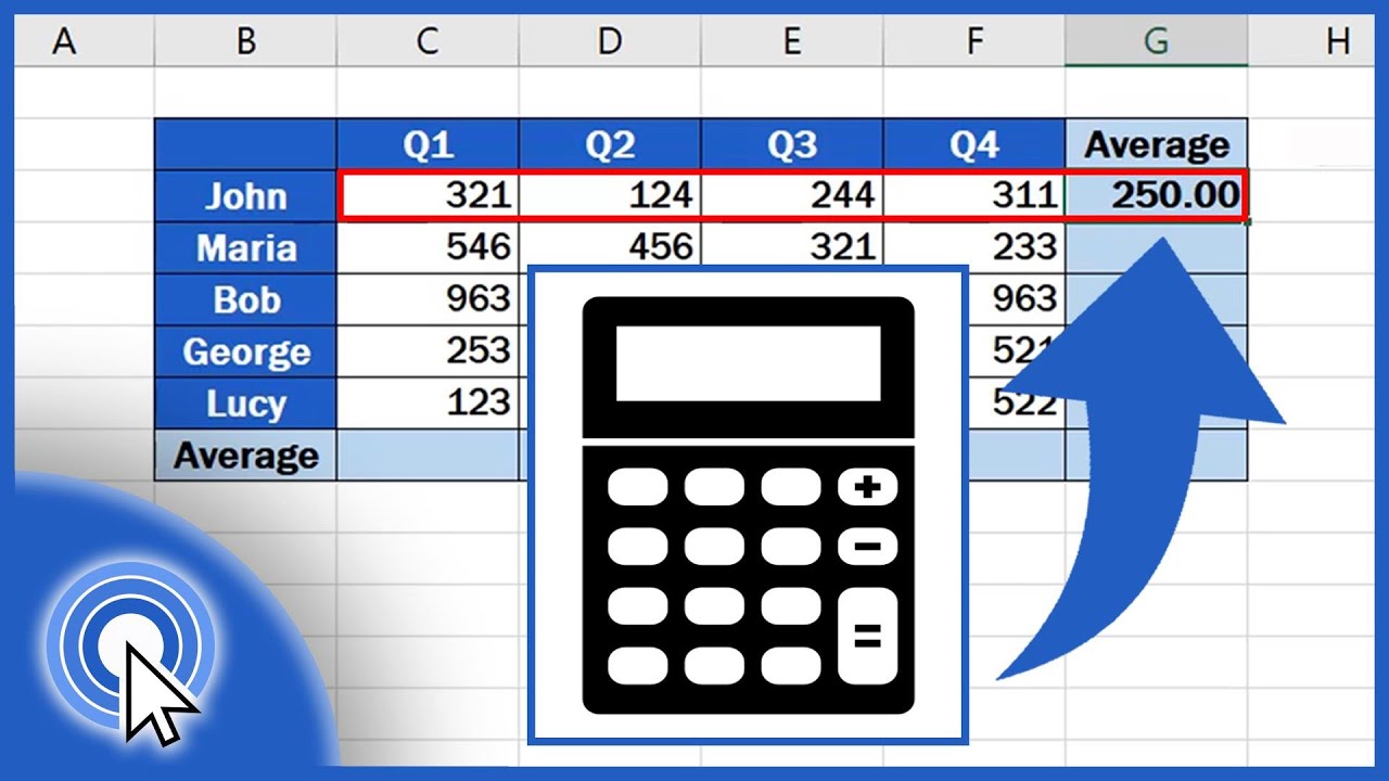 How to Calculate an Average in Excel
