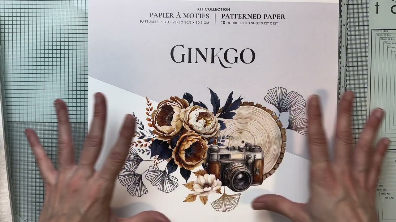 Présentation de mon prochain projet #minialbum avec le collection GINKGO de @florilegesdesign 