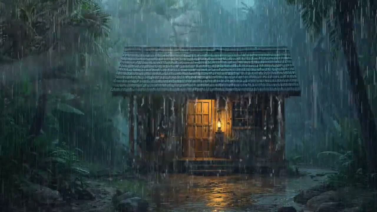 Goodbye Insomnia With Heavy Rain Sound | Very Heavy Rain for SLEEP - Reduce Stress, Relax, ASMR