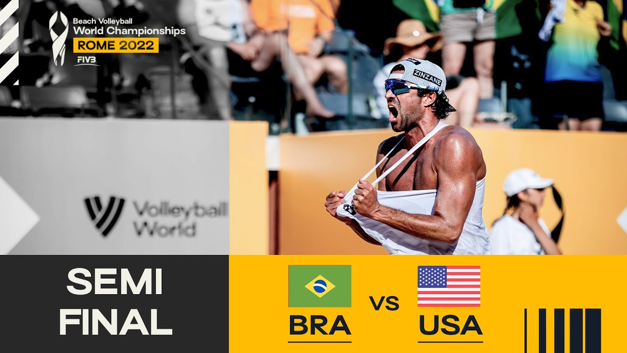Renato/Vitor Felipe 🇧🇷 vs. Schalk/Brunner 🇺🇸 - Semi-Final Highlights Rome 2022 #BeachWorldChamps