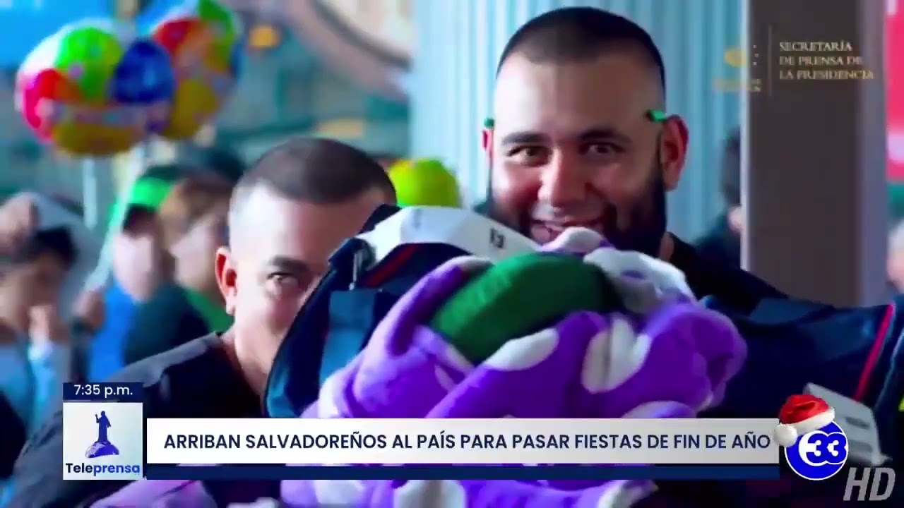 #Teleprensa33 | Arriban salvadoreños al país para pasar fiestas de fin de año