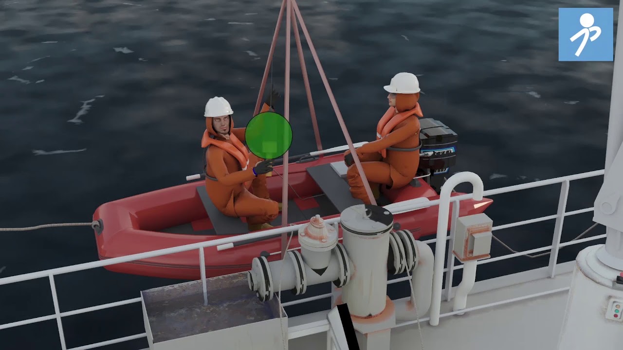 Vídeo Dispositivo salvamento bote de rescate