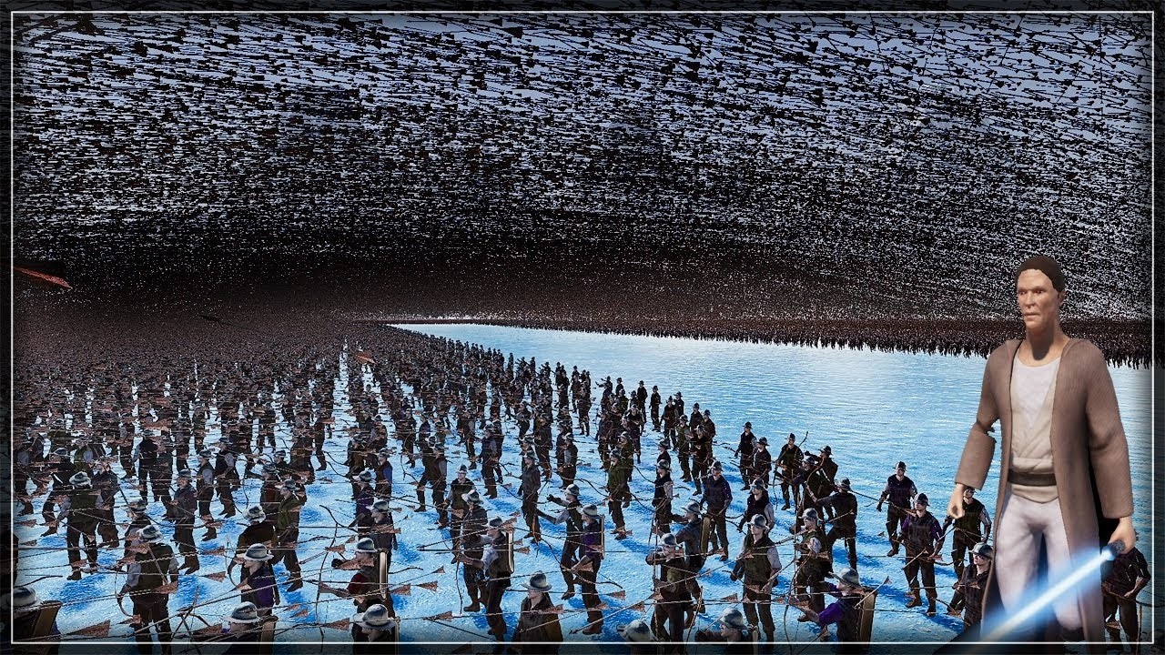 220.000 Super Perfect Archers vs 600.000 Jedi Knights - Ultimate Epic Battle Simulator 2