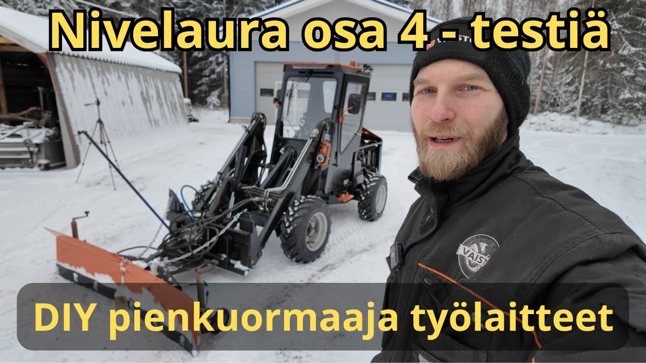 DIY pienkuormaajan työlaitteet - Nivelaura osa 4