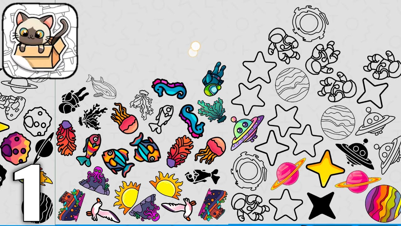 Merge Sticker Playbook 2D - Gameplay Walkthrough Part 1 All Levels (Android & iOS)