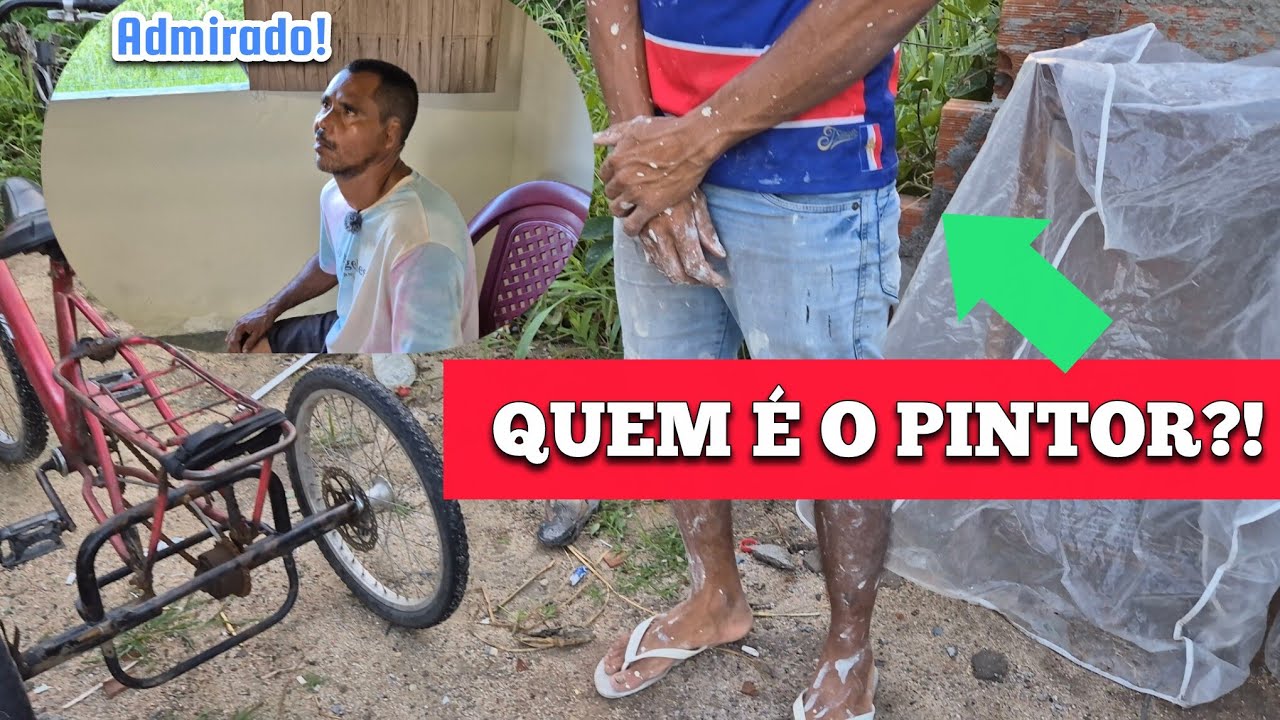 SEU FLÁVIO CONTEMPLA A PINTURA DA SUA CASA, VEJA QUEM É O PINTOR QUE ESTÁ FAZENDO O SERVIÇO?
