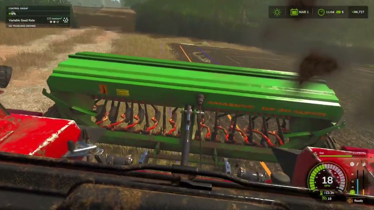 Ploughing and sowing ( Drumard farm episode 17) farming simulator 25 