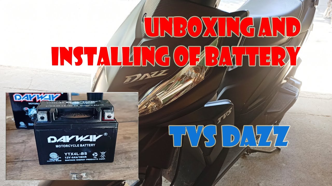 How to install Battery on scooter? | TVS Dazz | Unboxing | Dayway Battery