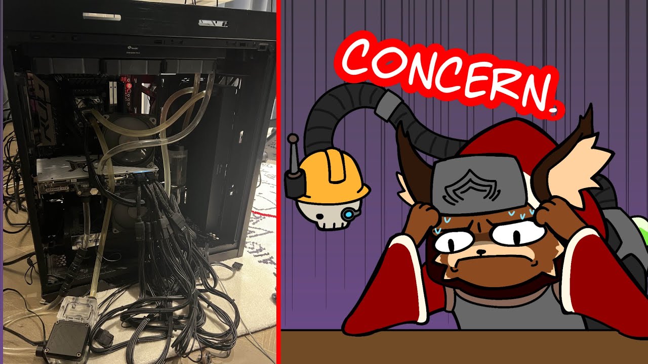 I put Mechanicus music over Coolkid369 losing his shit over a cursed PC build.